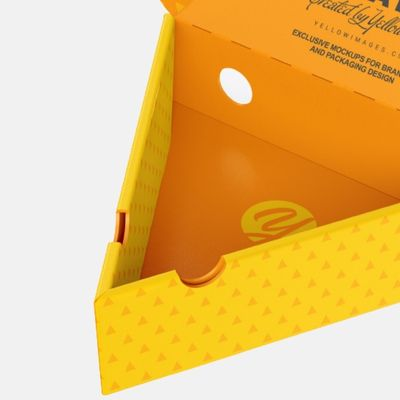 Caja de pizza triangular personalizada