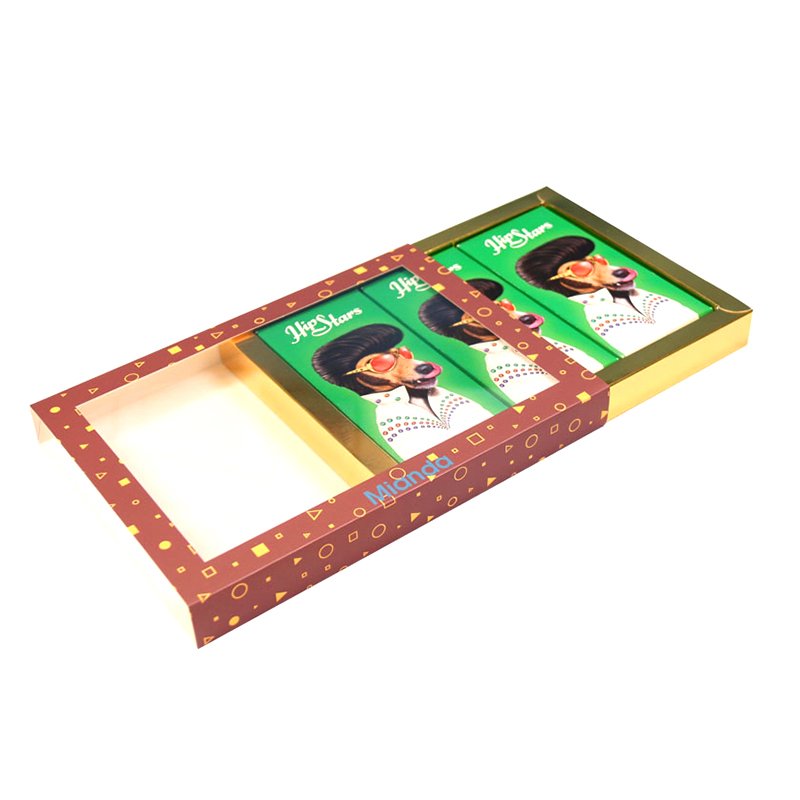caja de embalaje de barra de chocolate personalizada