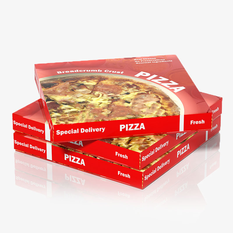 Cajas de pizza impresas personalizadas - 6 esquinas
