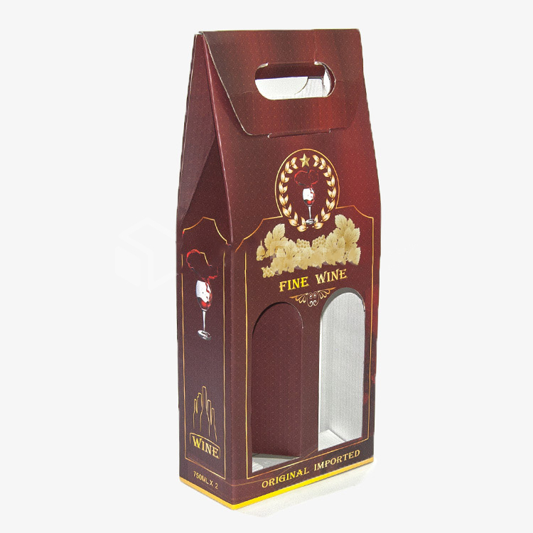 Portador de botellas de vino impreso personalizado