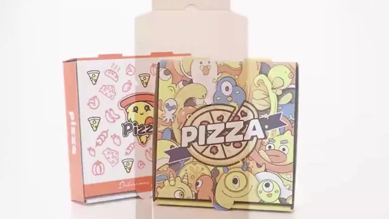 Cajas de embalaje de pizza de cartón impresas personalizadas