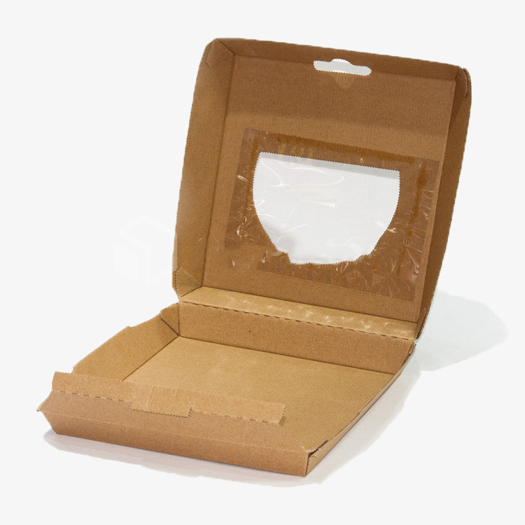 Cajas de cartón corrugado para hamburguesas con ventana