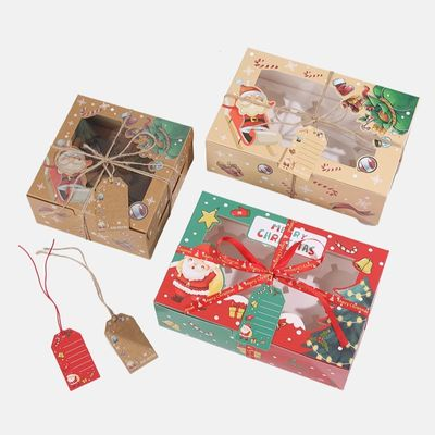 Fabricante de cajas de embalaje de cupcakes de Navidad