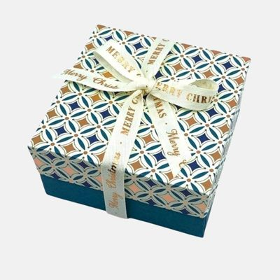Caja de regalo de 2 piezas con cinta