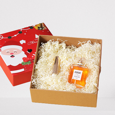 Caja de regalo de Navidad cuadrada de 2 piezas