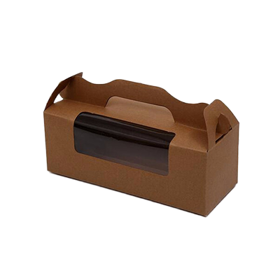 Cajas de embalaje Kraft de postre personalizadas